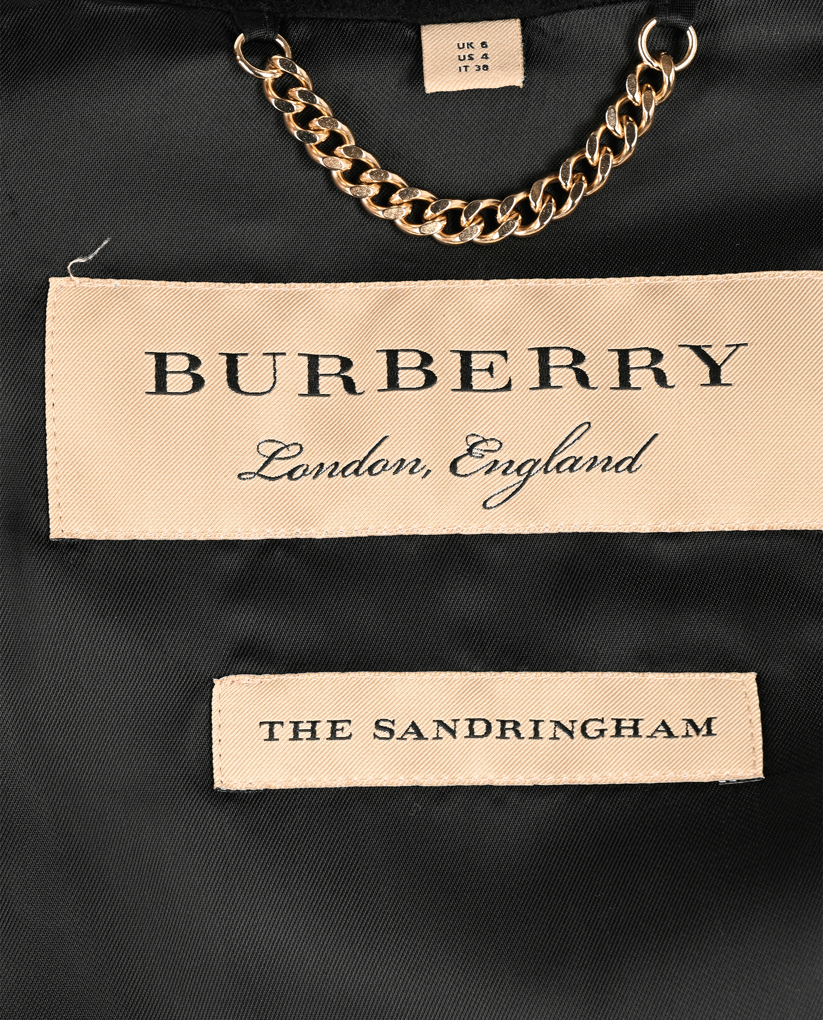 Burberry The Sandringham Trench Coat, &pound;1,200, Clothing, Black, Cashmere, Other view