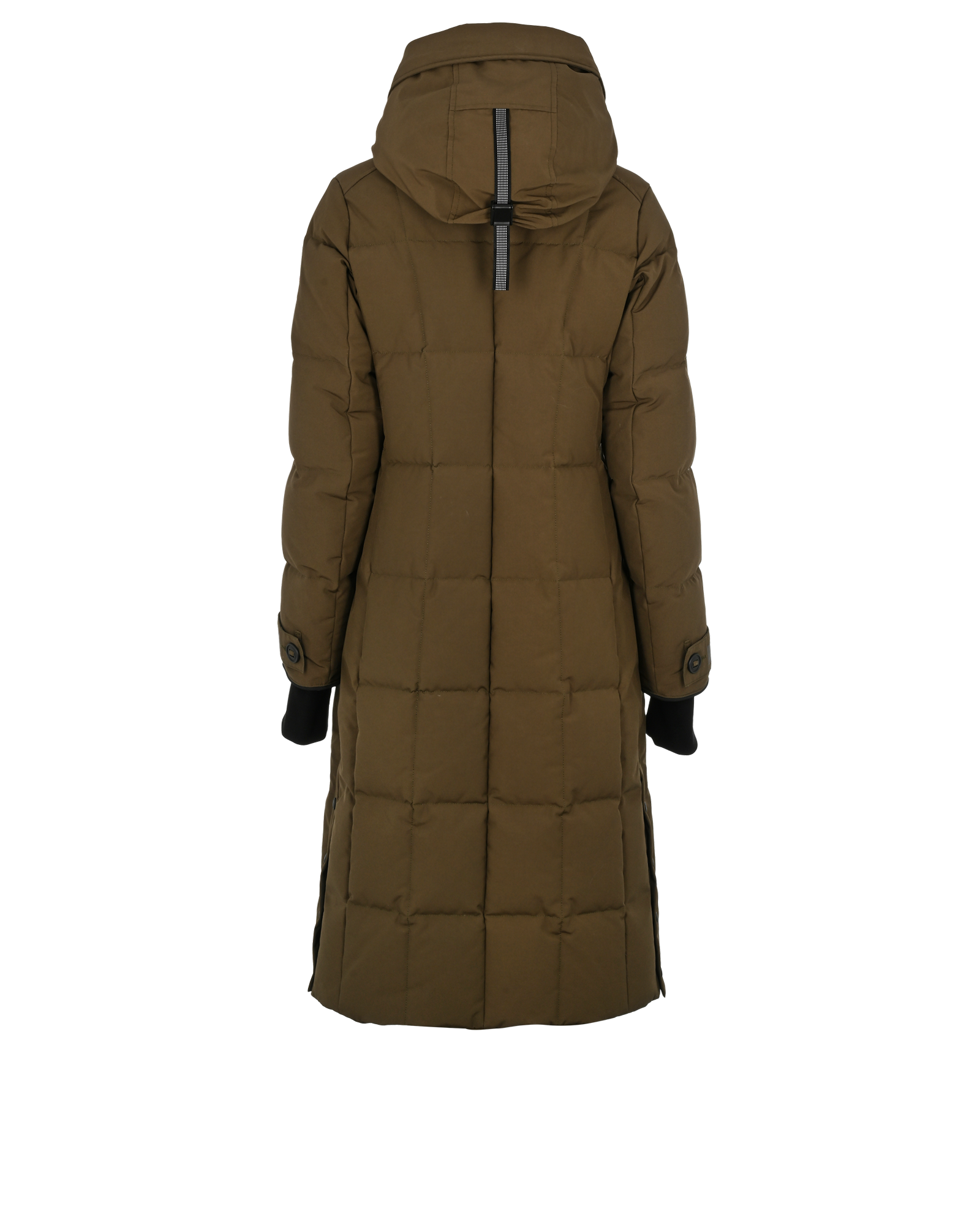 Canada Goose Long Parka, &pound;750, Clothing, Green, Cotton/Polyester (Polymer), Back view