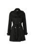 Burberry Rainproof Trench Coat, £310, Clothing, Black, Nylon, Front view