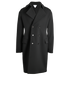 Bottega Veneta Double Breasted Coat, &pound;950, Clothing, Black, Wool, Front view