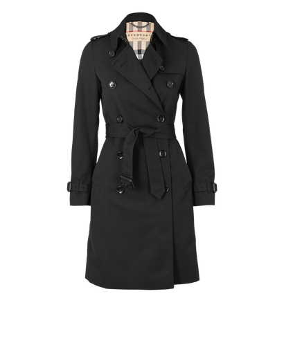 Burberry Harbourne Trench Coat, &pound;750, Clothing, Black, Cotton, Front view
