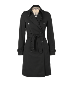 Burberry Harbourne Trench Coat, Cotton, Black, UK 4, 3*