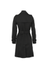 Burberry Harbourne Trench Coat, &pound;750, Clothing, Black, Cotton, Back view