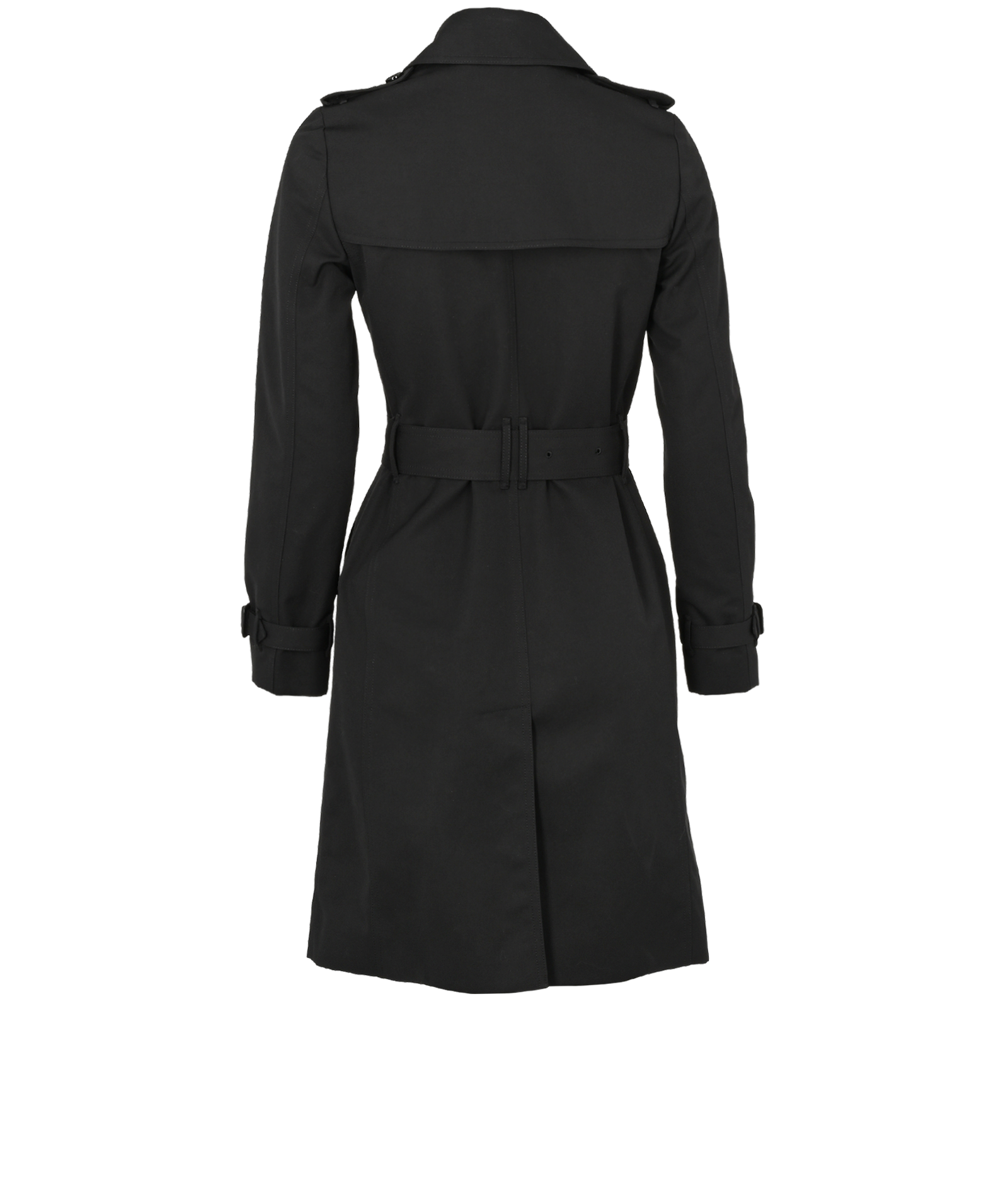 Burberry Harbourne Trench Coat, &pound;750, Clothing, Black, Cotton, Back view