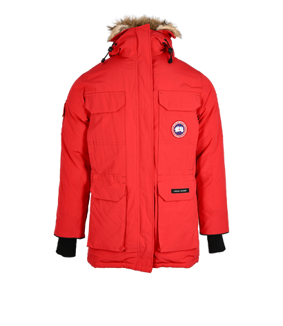 Canada Goose Expedition Parka, &pound;650, Clothing, Red, Down Feathers, Front view
