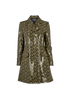 Versace Monogram Trench Coat, &pound;750, Clothing, Black/Khaki, Polyester (Polymer), Front view