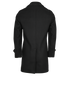 Burberry Gabardine Car Coat, &pound;420, Clothing, Black, Wool, Back view