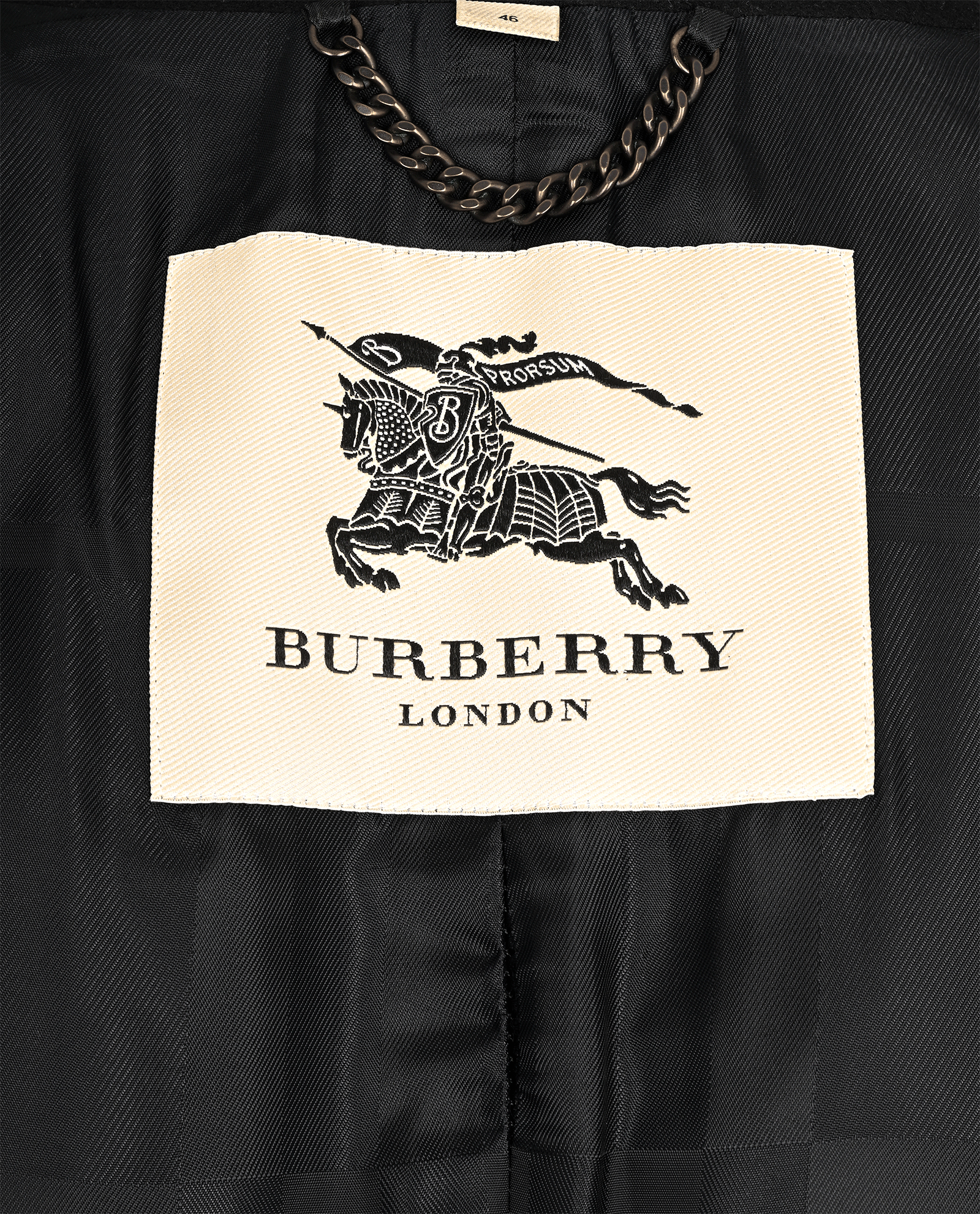 Burberry Gabardine Car Coat, &pound;420, Clothing, Black, Wool, Other view
