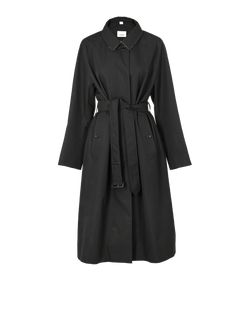 Burberry Brighton Trench Coat, Cotton, Black, UK 16, 3*