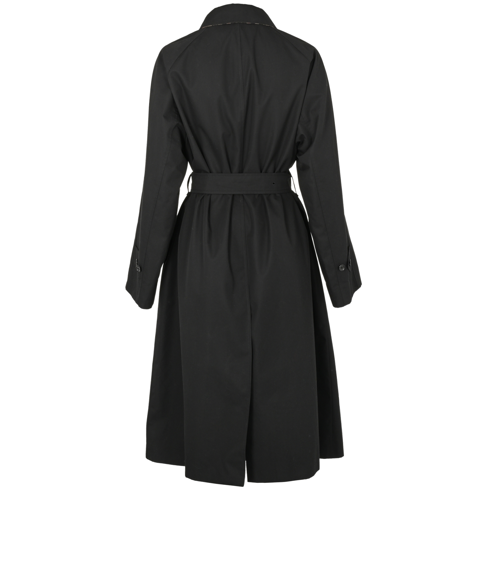 Burberry Brighton Trench Coat, &pound;750, Clothing, Black, Cotton, Back view