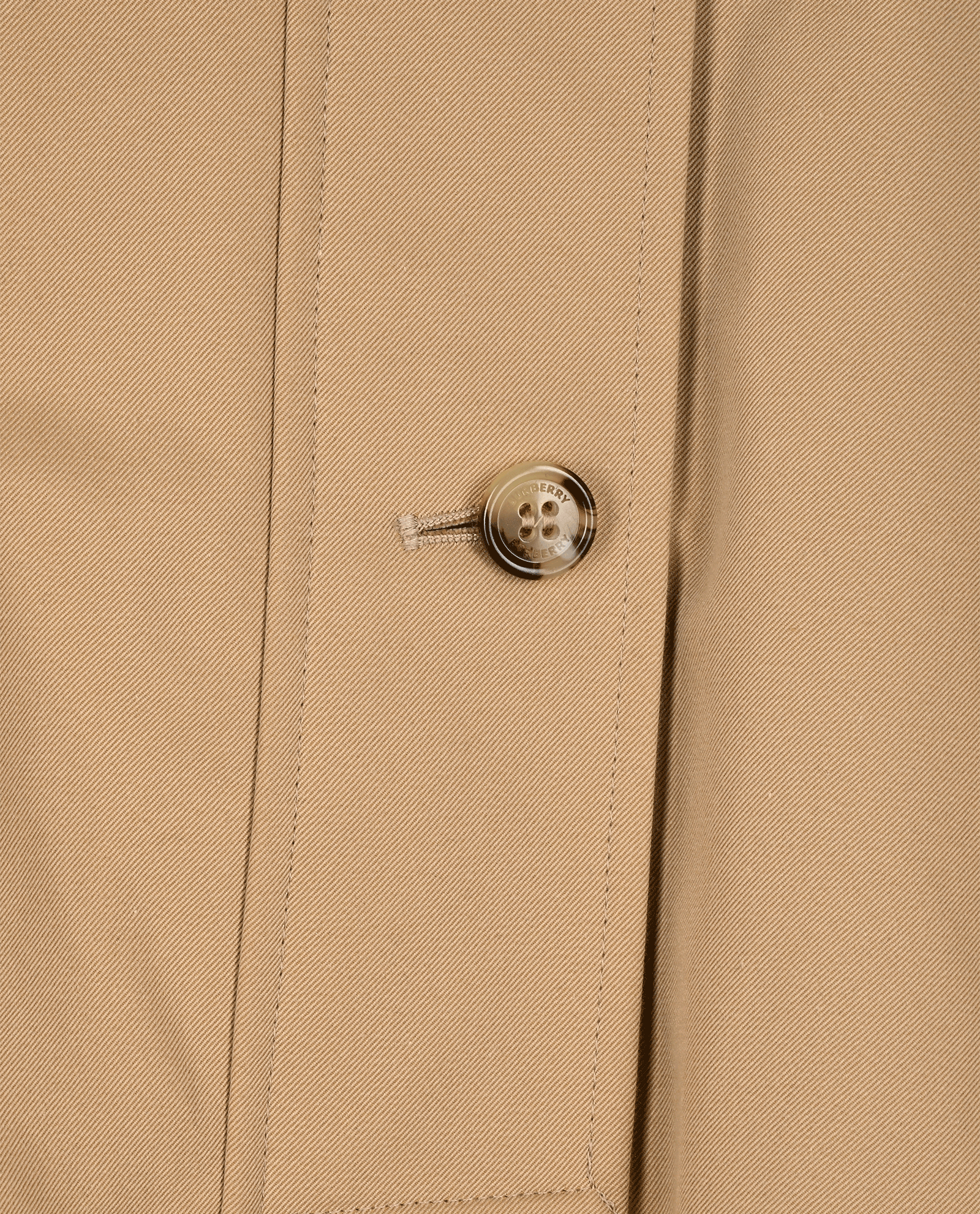 Burberry The Kensington Long Trench Coat, &pound;750, Clothing, Beige, Cotton, Other view