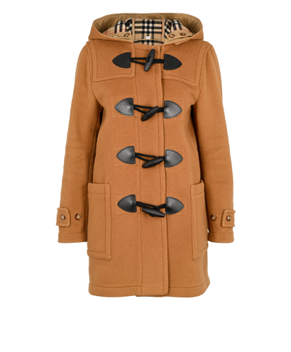 Burberry Duffle Coat, &pound;450, Clothing, Brown, Polyester (Polymer), Front view