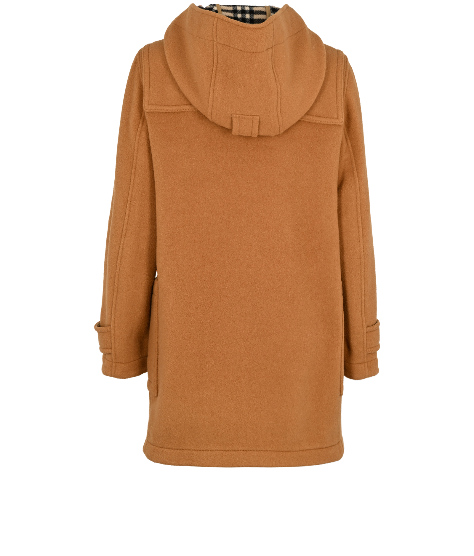 Burberry Duffle Coat, &pound;450, Clothing, Brown, Polyester (Polymer), Back view