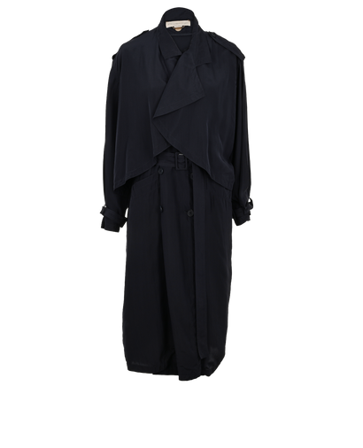 Stella McCartney Light Trench Coat, &pound;350, Clothing, Blue, Silk, Front view