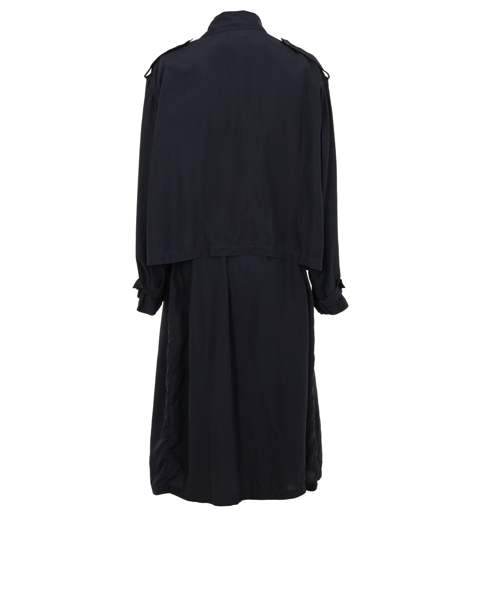 Stella McCartney Light Trench Coat, &pound;350, Clothing, Blue, Silk, Back view