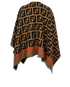 Fendi FF Poncho, &pound;1,100, Clothing, Black/Brown, Wool, Back view