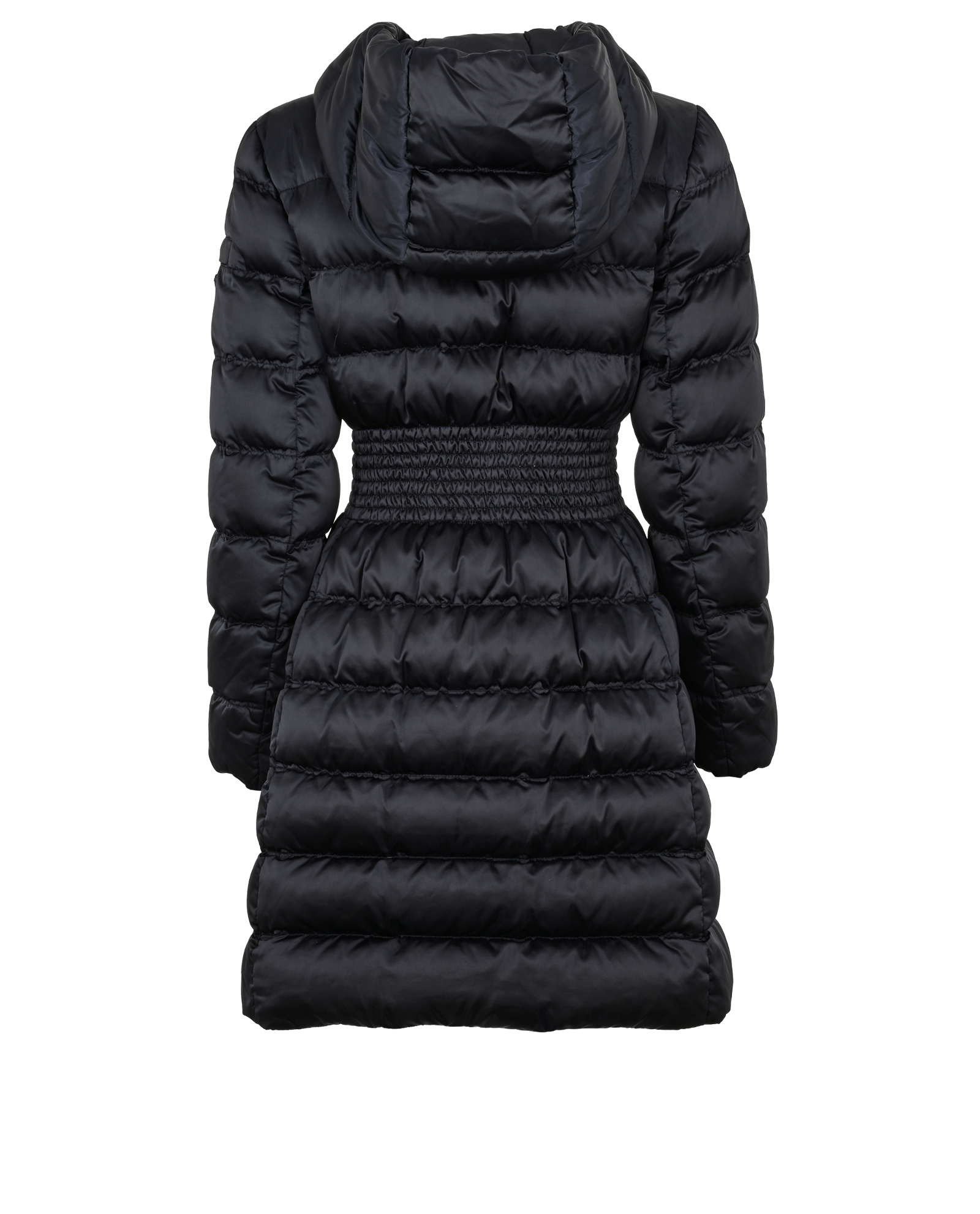 Prada Quilted Hooded Puffer, &pound;650, Clothing, Navy, Polyester (Polymer), Back view