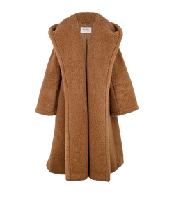 Max Mara Oversized Teddy Coat, Camel, Tan, UK2, 2*