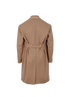 Gucci Midi Coat, &pound;690, Clothing, Beige, Wool, Back view