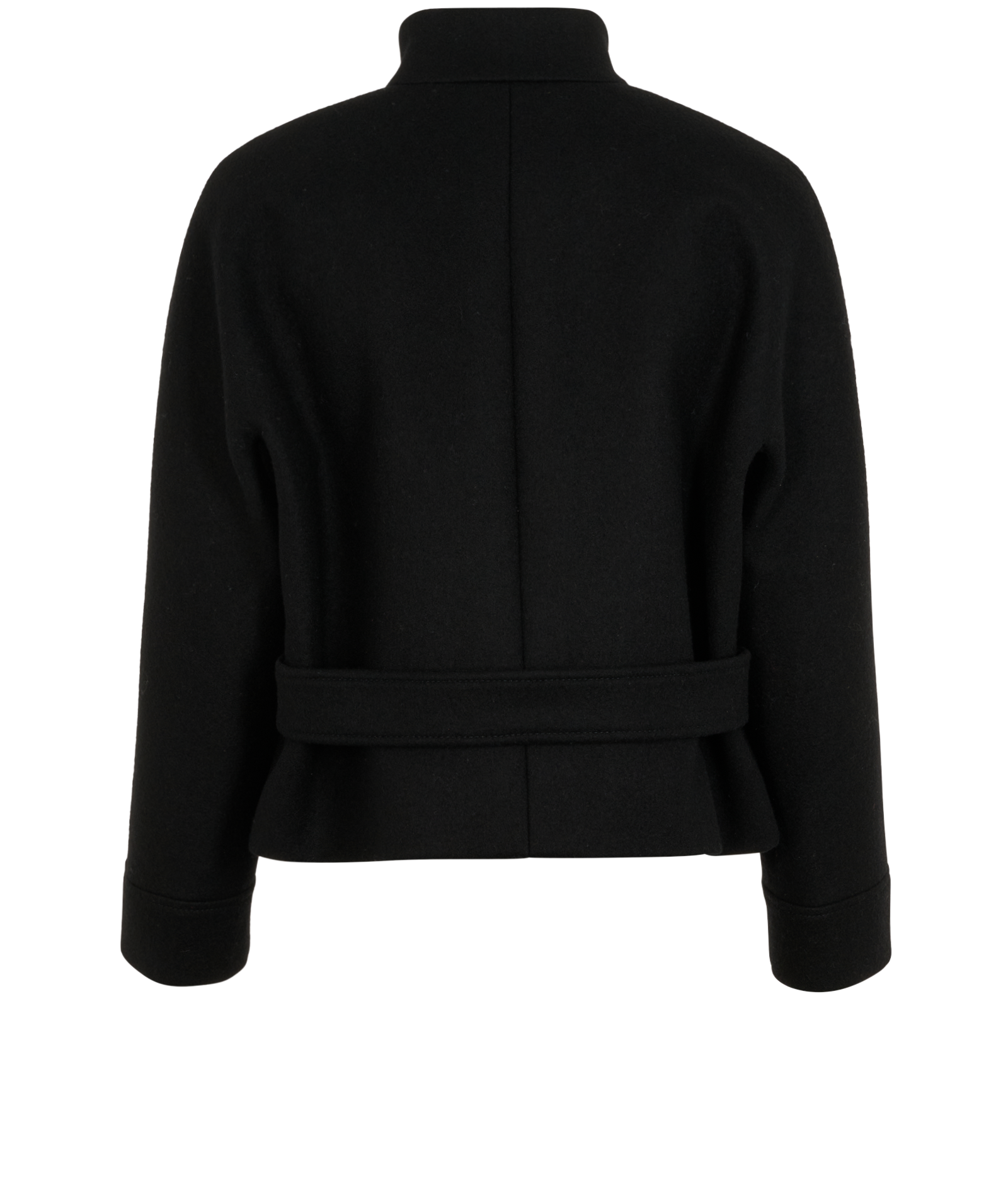 Balenciaga Single Breasted Coat, &pound;195, Clothing, Black, Wool, Back view