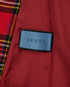 Gucci Check Belted Coat, &pound;495, Clothing, Red, Wool, Other view