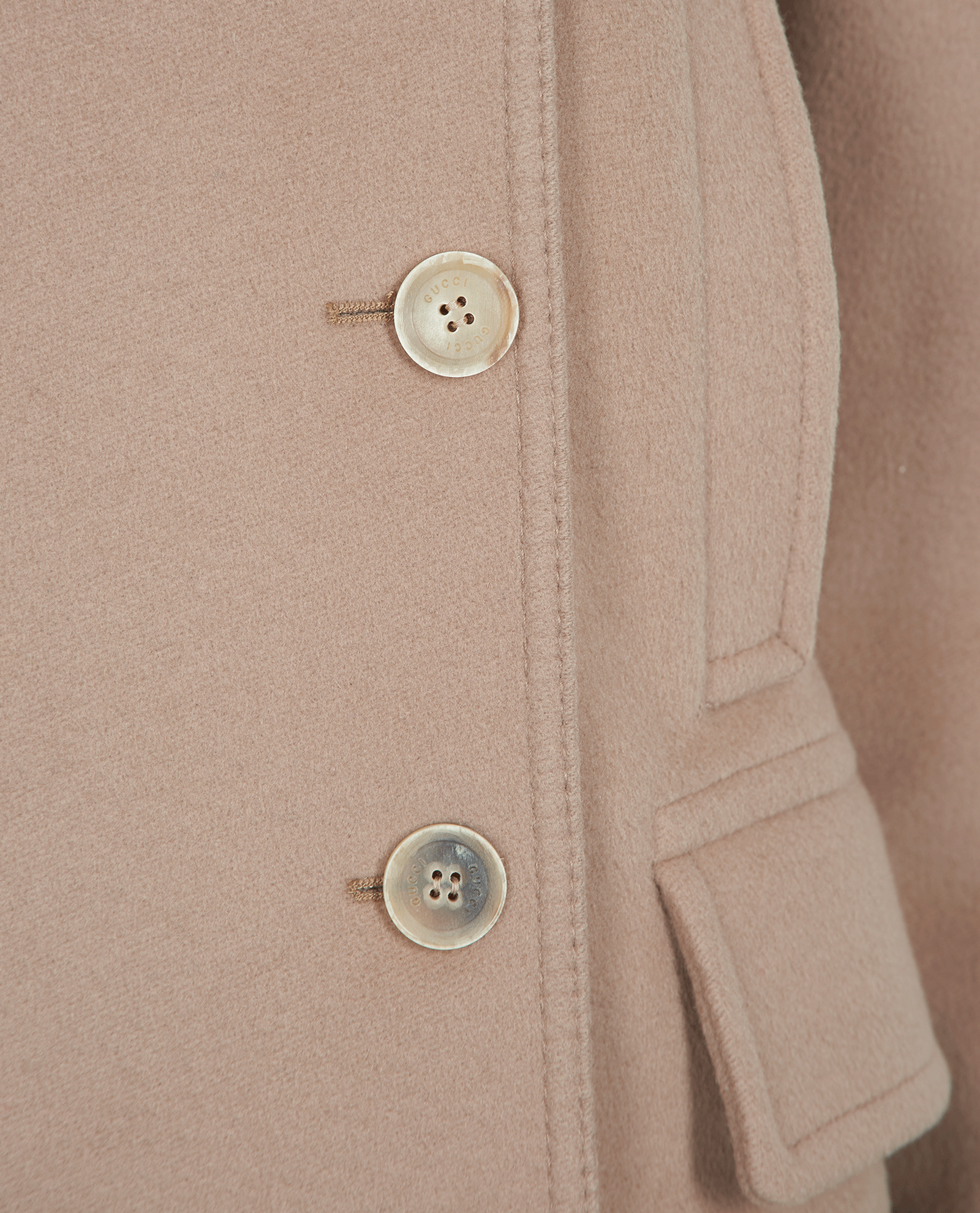 Gucci Pea Coat, &pound;620, Clothing, Beige, Wool, Other view