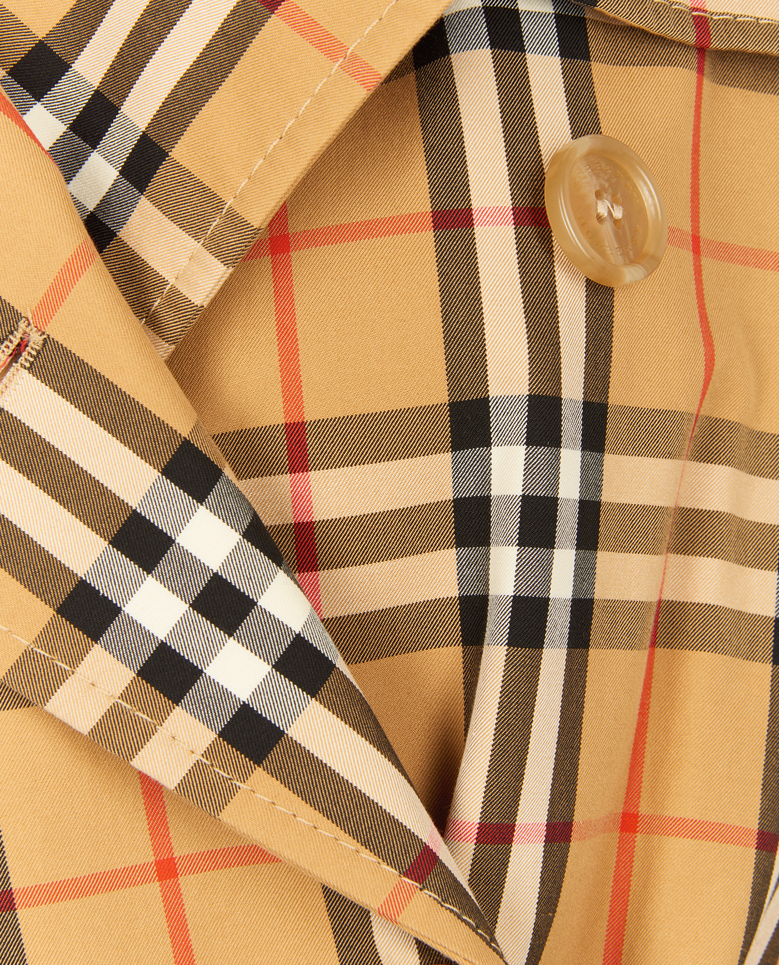 Burberry Check Trench, &pound;495, Clothing, Beige, Cotton, Other view