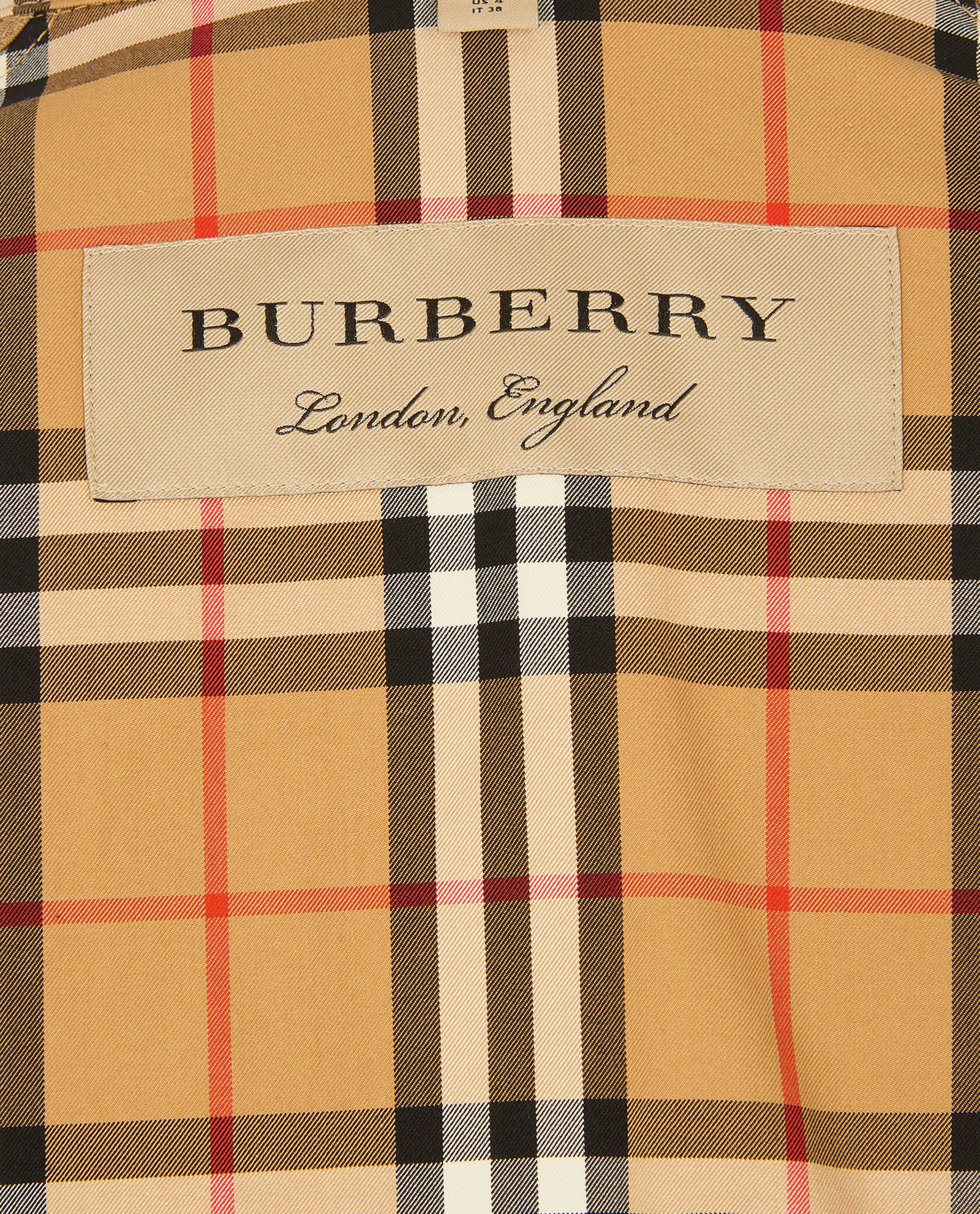 Burberry Check Trench, &pound;495, Clothing, Beige, Cotton, Other view