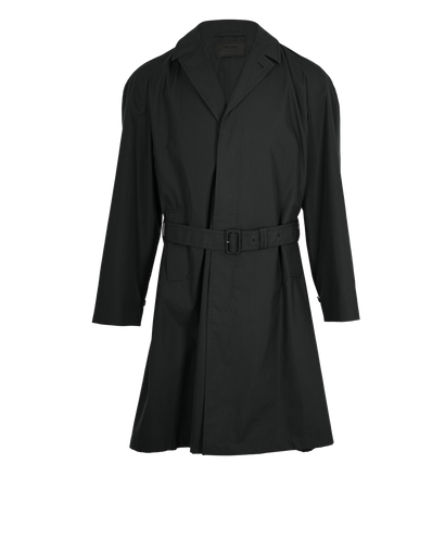Prada Trench Coat, &pound;895, Clothing, Blue, Cotton, Front view