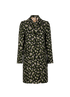 Gucci Daisy Flower Print Coat, &pound;750, Clothing, Black, Polyester Mix, Front view