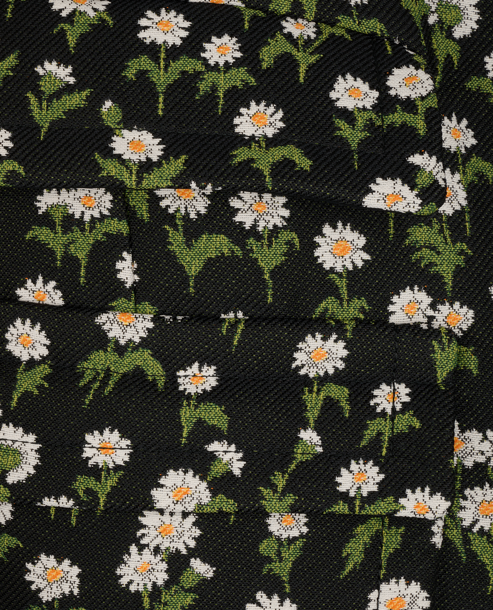 Gucci Daisy Flower Print Coat, &pound;750, Clothing, Black, Polyester Mix, Other view