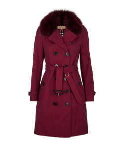 Burberry Sandringham Trench, Cotton, Red, UK8, 3*