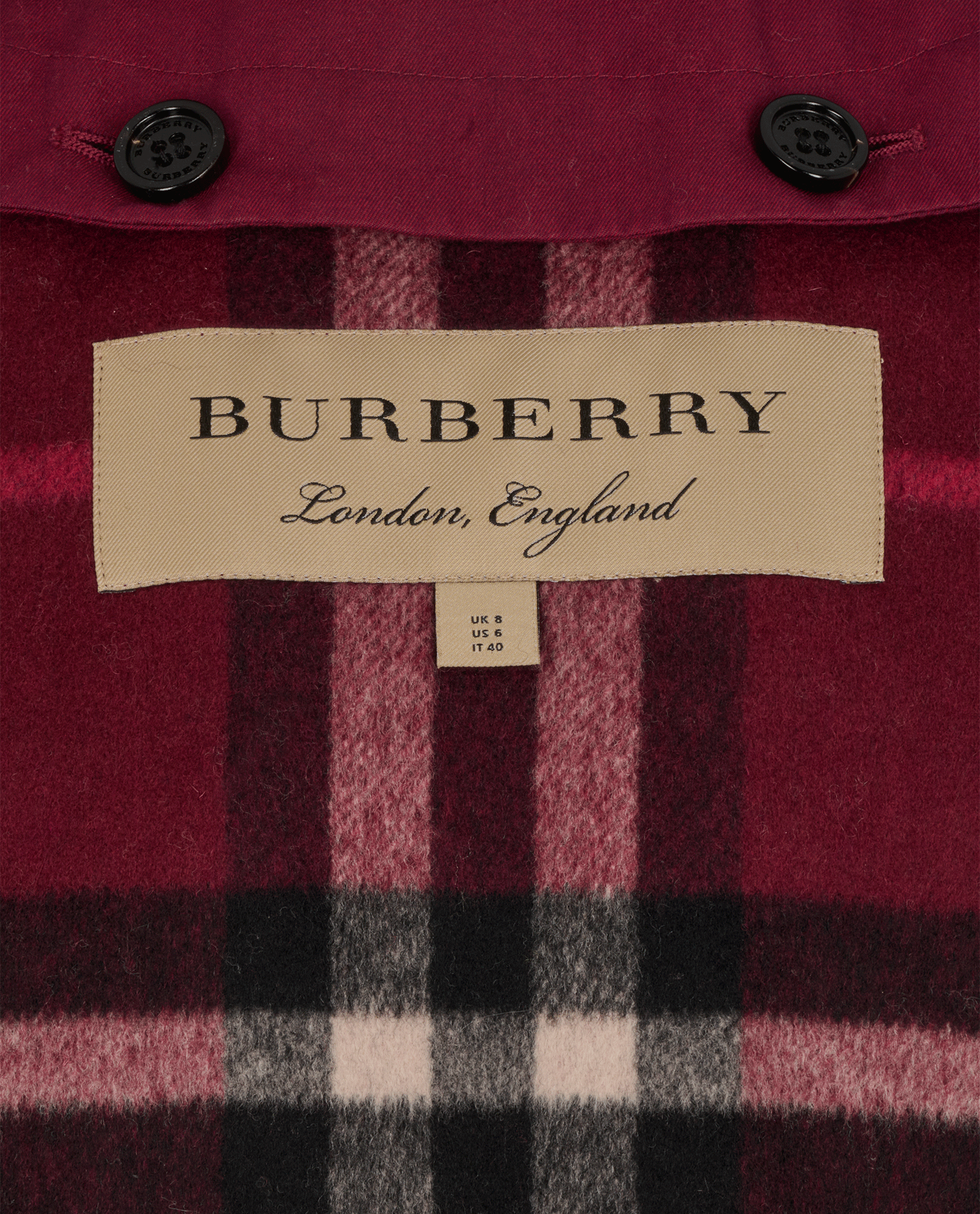 Burberry Sandringham Trench, &pound;650, Clothing, Red, Cotton, Other view