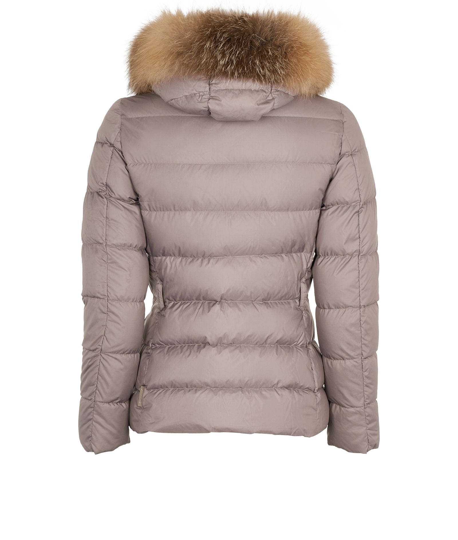Moncler Fabrette Long Coat, &pound;475, Clothing, Brown, Down Feathers, Back view