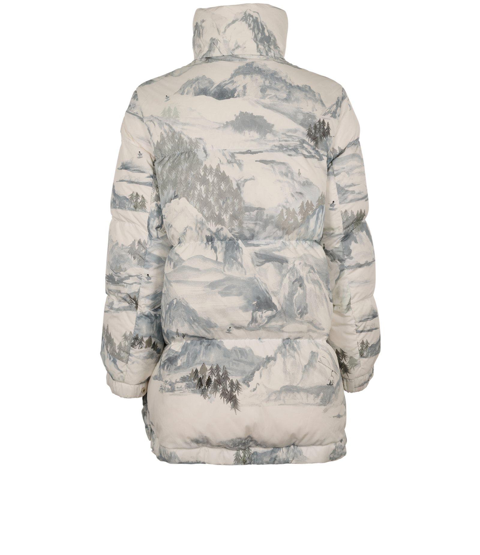 Moncler Gliere Puffer, &pound;650, Clothing, Grey/White, Down Feathers, Back view