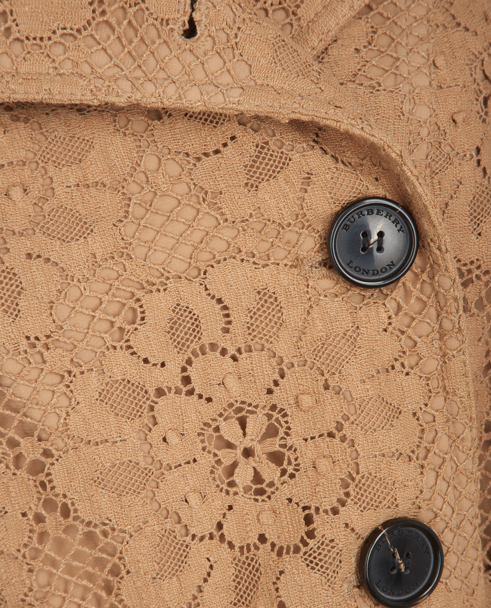 Burberry Lace Trench Coat, &pound;250, Clothing, Brown, Cotton, Other view