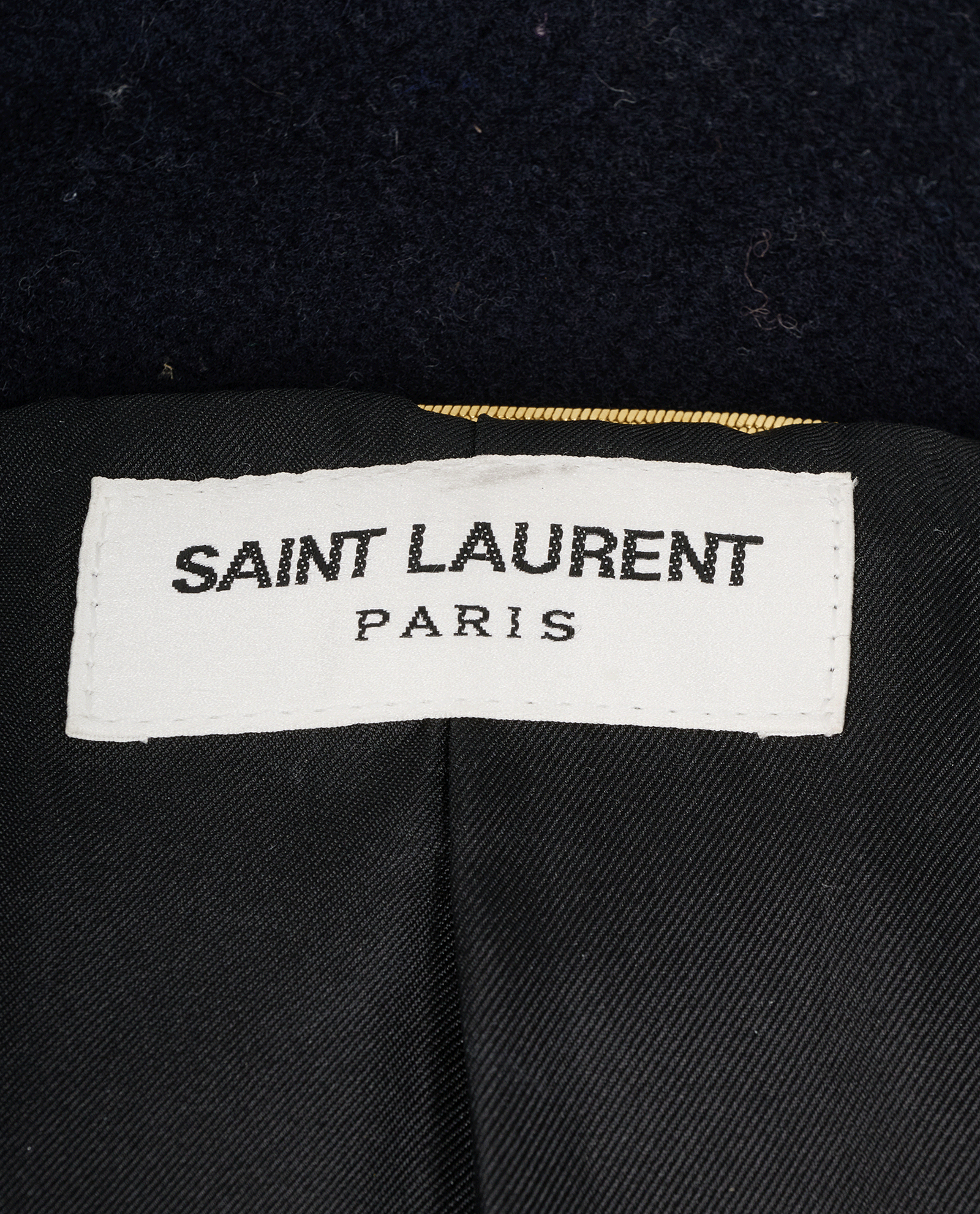 Saint Laurent Pea Coat, &pound;1,100, Clothing, Navy, Wool, Other view