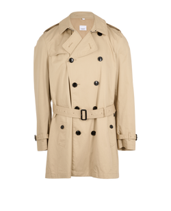 Burberry Trench Coat, Mens, Cotton, Beige, Sz XL, 3*