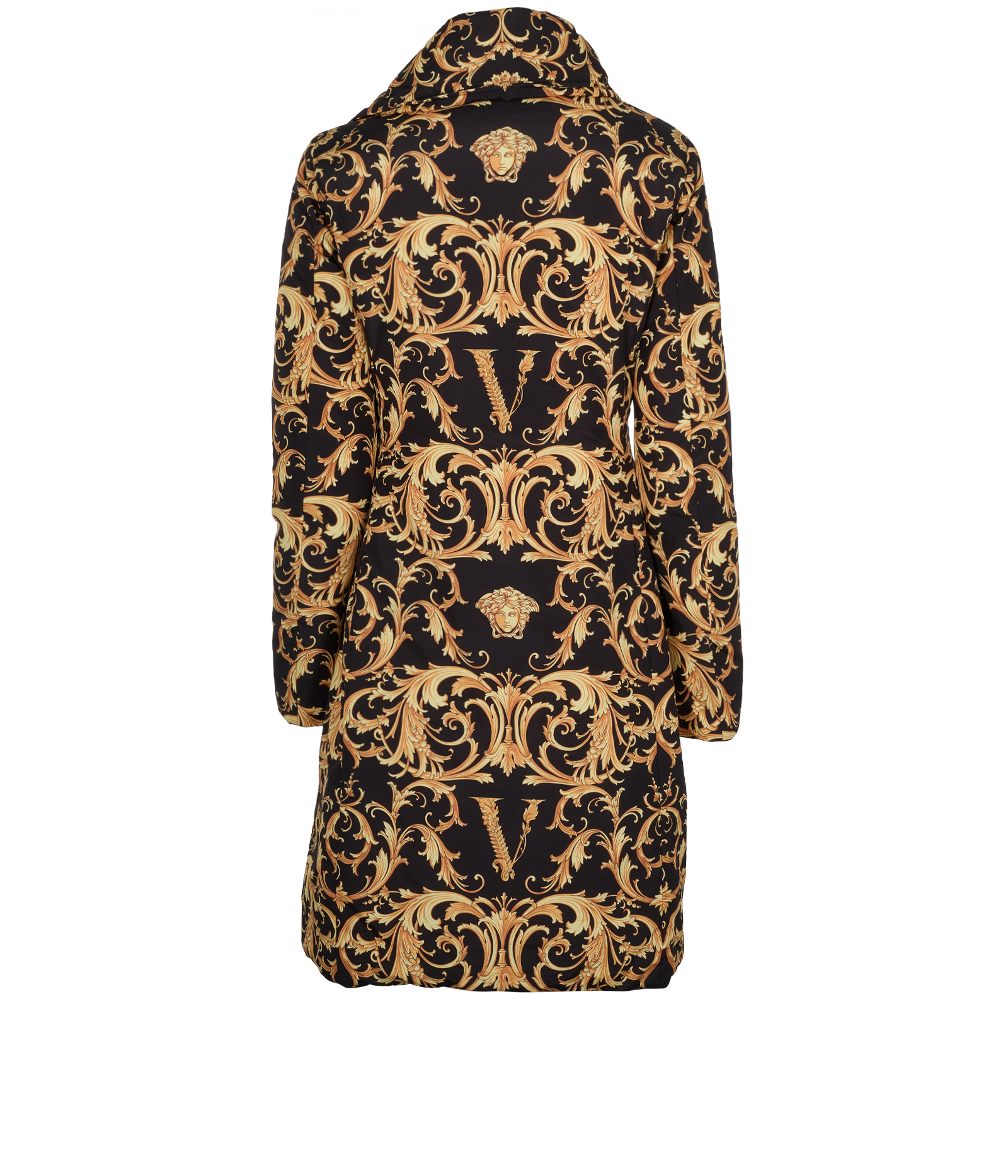 Versace Padded Coat, &pound;450, Clothing, Black/Gold, Down Feathers, Back view