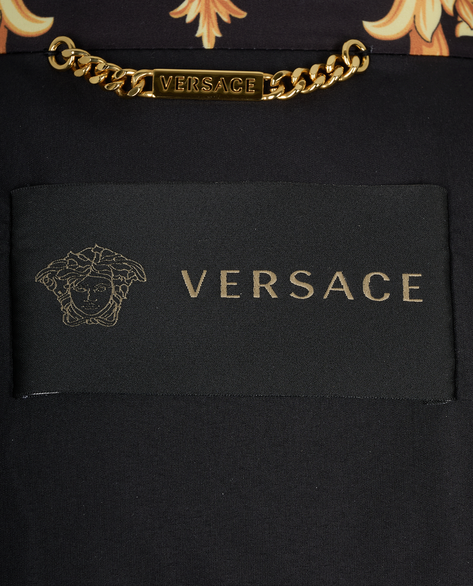 Versace Padded Coat, &pound;450, Clothing, Black/Gold, Down Feathers, Other view