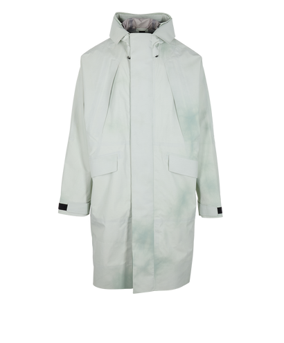 Loewe X ON Hooded Parka, &pound;650, Clothing, Green, Polyester (Polymer), Front view