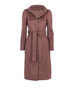 Gucci Belted Midi Coat, Wool, Purple, UK6, 3*