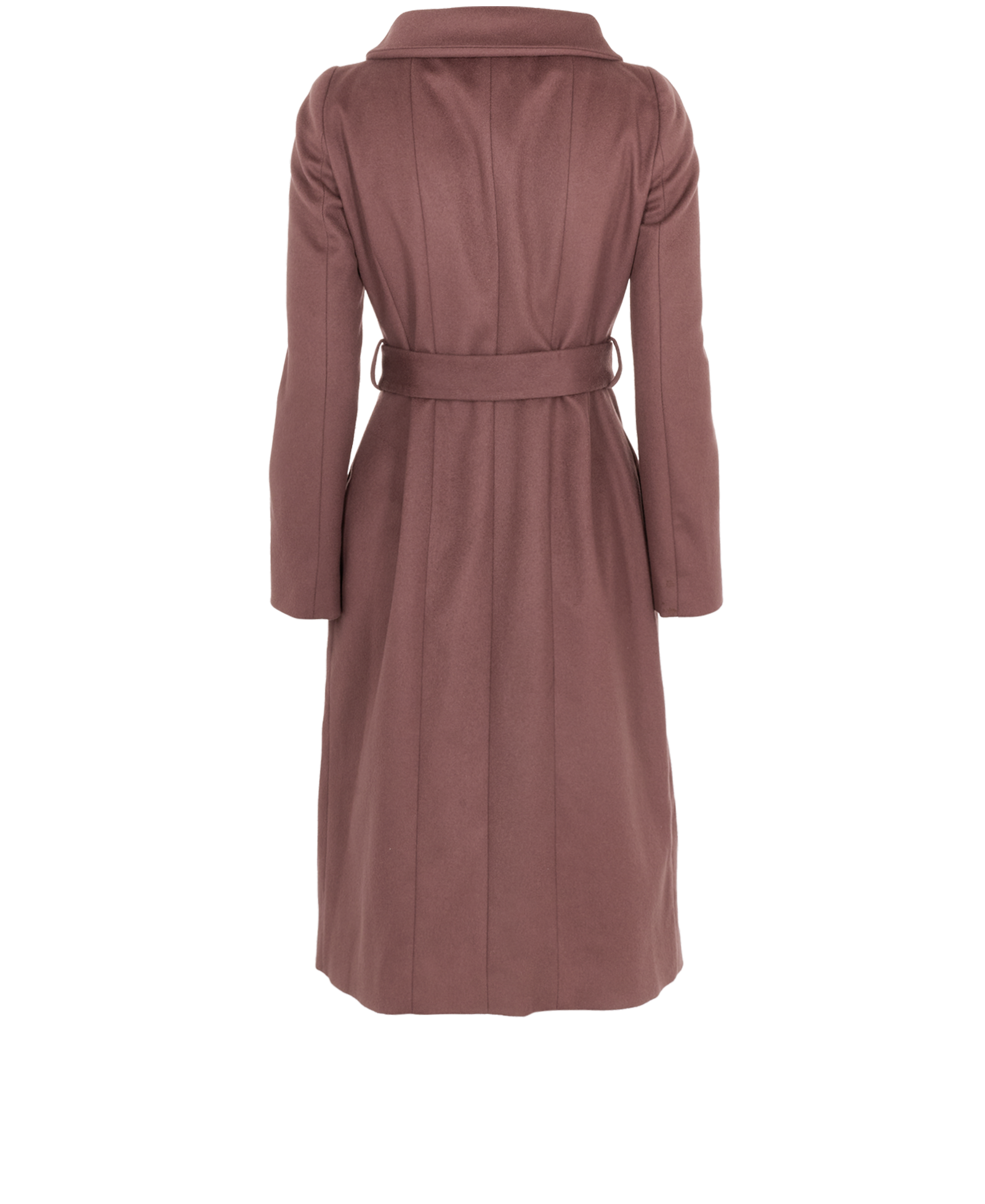 Gucci Belted Midi Coat, &pound;380, Clothing, Purple, Wool, Back view