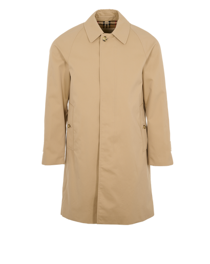 Burberry Camden Car Coat, &pound;850, Clothing, Beige, Cotton, Front view