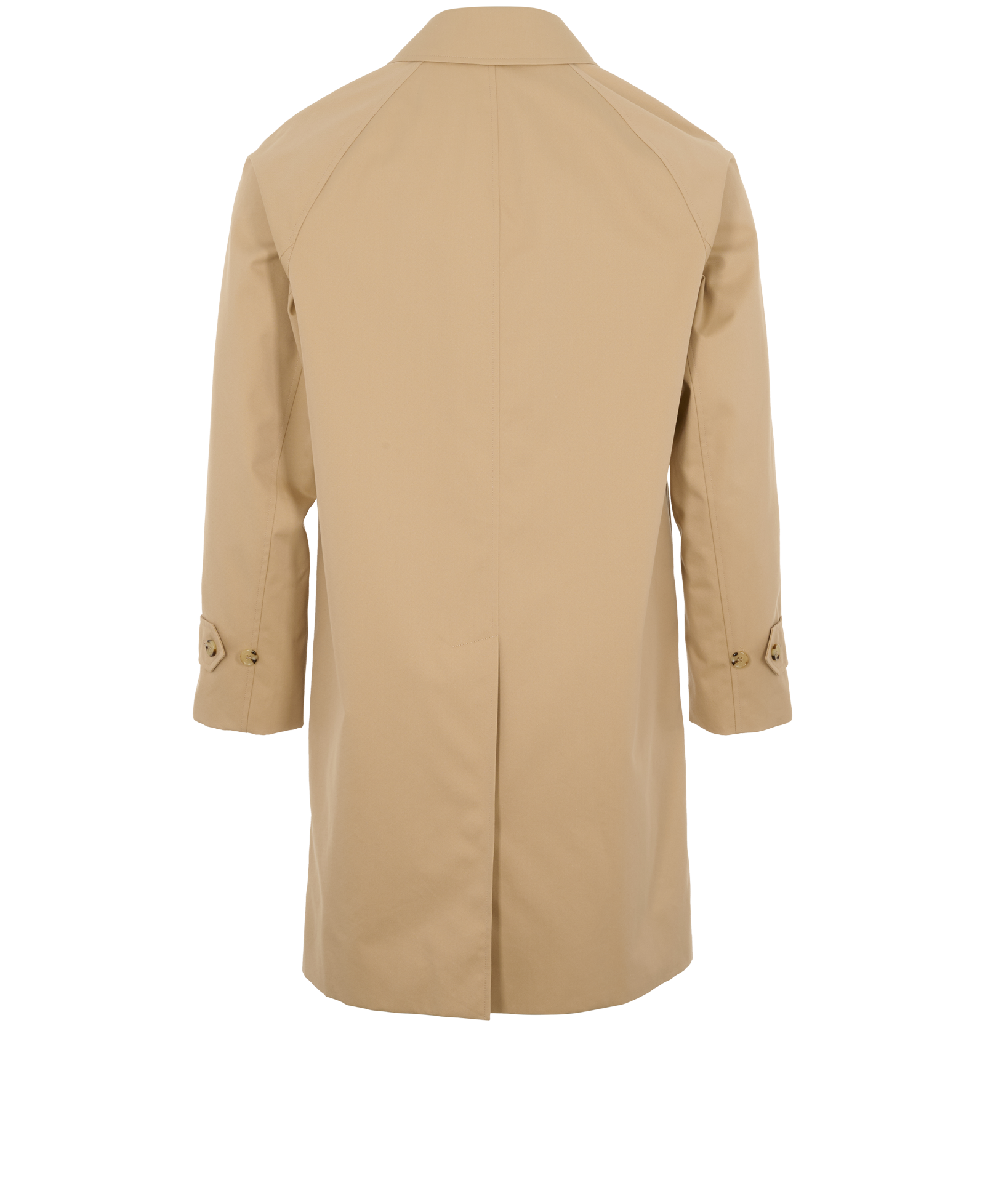 Burberry Camden Car Coat, &pound;850, Clothing, Beige, Cotton, Back view