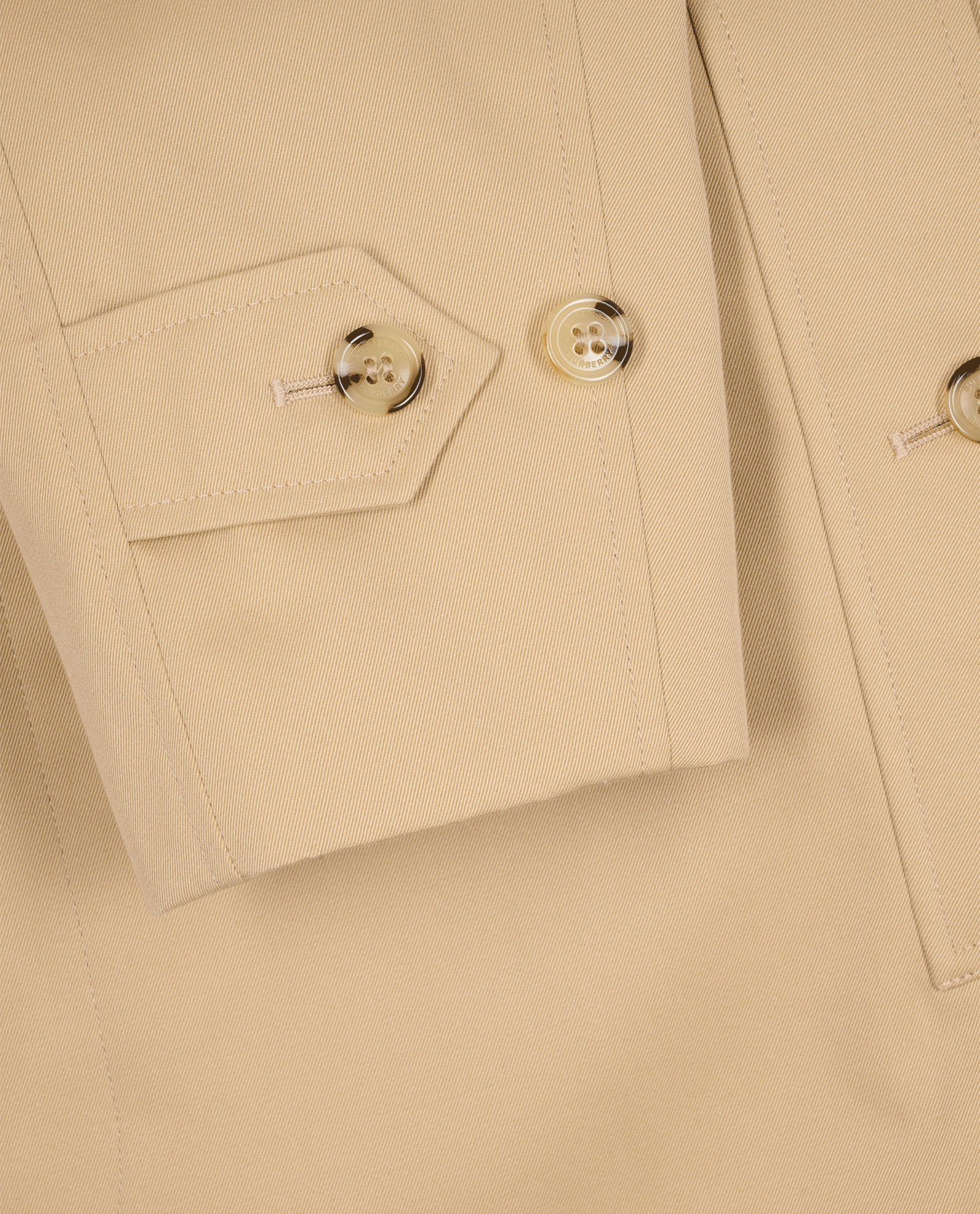 Burberry Camden Car Coat, &pound;850, Clothing, Beige, Cotton, Other view