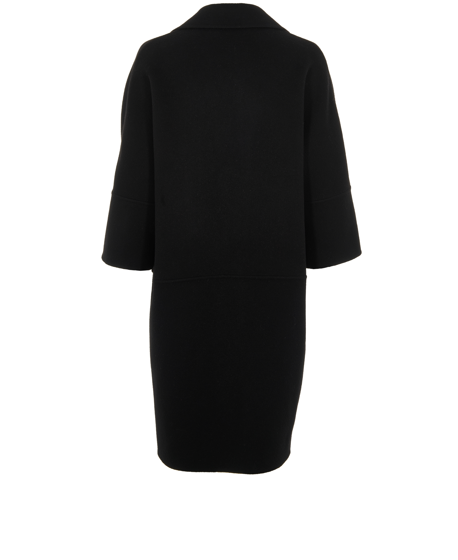 Marni Button-Up Coat, &pound;350, Clothing, Black, Wool, Back view
