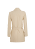 Saint Laurent Textured Short Trench Coat, &pound;395, Clothing, Cream, Cotton, Back view