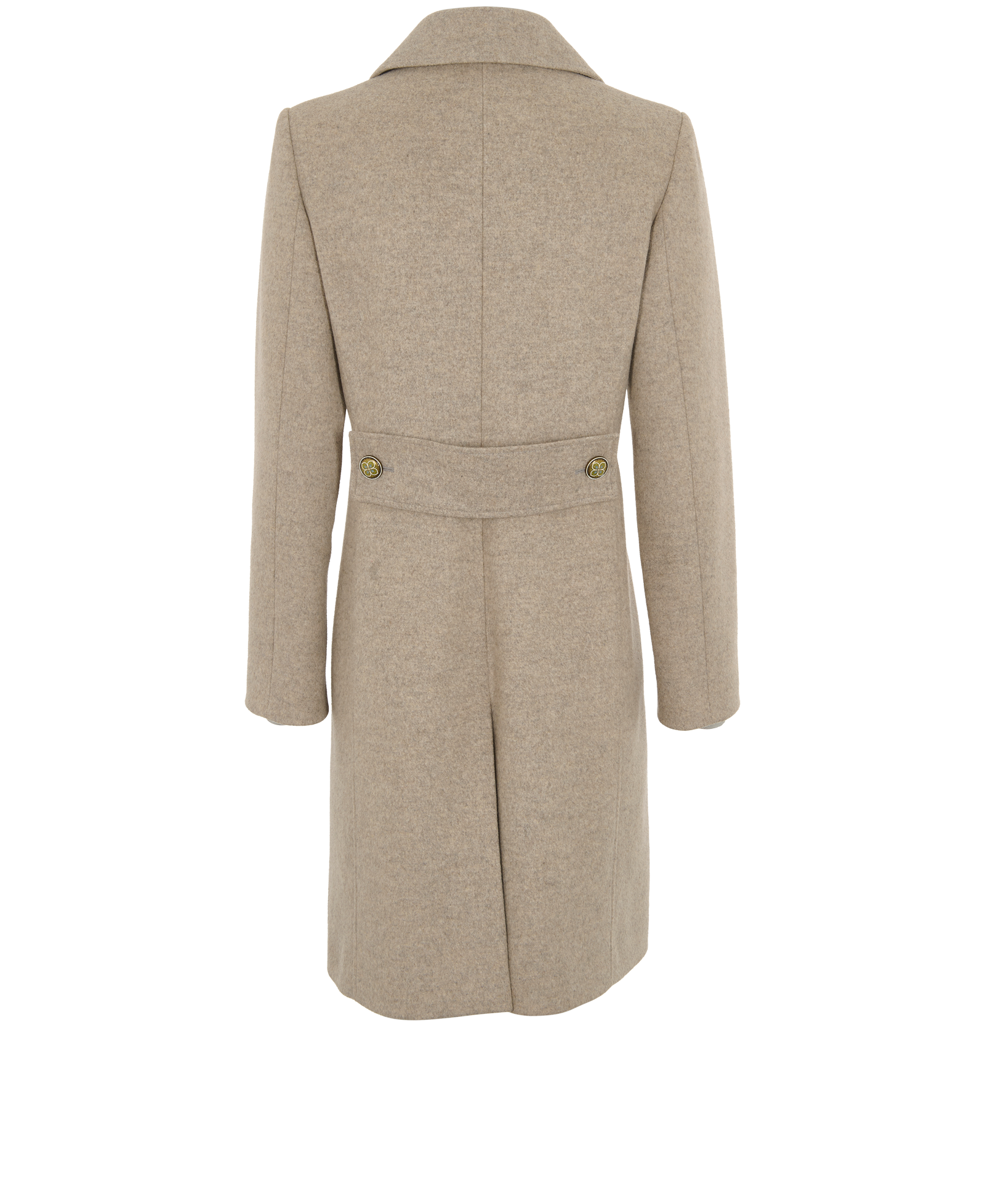 Givenchy Double-Breasted Coat, &pound;450, Clothing, Beige, Wool, Back view