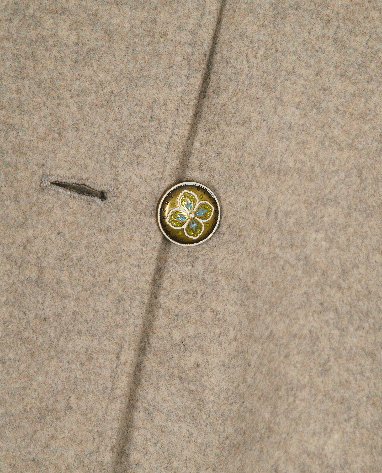 Givenchy Double-Breasted Coat, &pound;450, Clothing, Beige, Wool, Other view